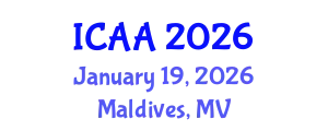 International Conference on Aeronautics and Aeroengineering (ICAA) January 19, 2026 - Maldives, Maldives