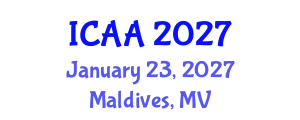 International Conference on Aeronautics and Aeroengineering (ICAA) January 23, 2027 - Maldives, Maldives