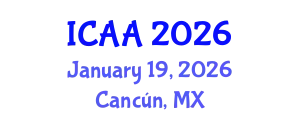 International Conference on Aeronautics and Aeroengineering (ICAA) January 19, 2026 - Cancún, Mexico