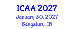 International Conference on Aeronautics and Aeroengineering (ICAA) January 30, 2027 - Bengaluru, India