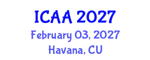 International Conference on Aeronautics and Aeroengineering (ICAA) February 03, 2027 - Havana, Cuba