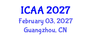 International Conference on Aeronautics and Aeroengineering (ICAA) February 03, 2027 - Guangzhou, China