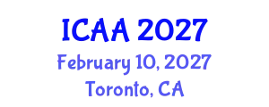 International Conference on Aeronautics and Aeroengineering (ICAA) February 10, 2027 - Toronto, Canada