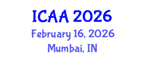 International Conference on Aeronautics and Aeroengineering (ICAA) February 16, 2026 - Mumbai, India