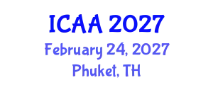 International Conference on Aeronautics and Aeroengineering (ICAA) February 24, 2027 - Phuket, Thailand