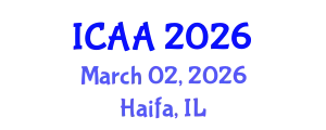 International Conference on Aeronautics and Aeroengineering (ICAA) March 02, 2026 - Haifa, Israel