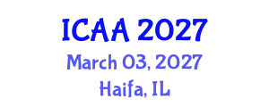 International Conference on Aeronautics and Aeroengineering (ICAA) March 03, 2027 - Haifa, Israel