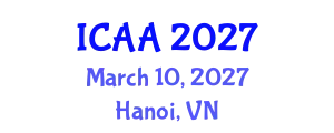 International Conference on Aeronautics and Aeroengineering (ICAA) March 10, 2027 - Hanoi, Vietnam