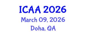 International Conference on Aeronautics and Aeroengineering (ICAA) March 09, 2026 - Doha, Qatar