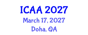 International Conference on Aeronautics and Aeroengineering (ICAA) March 17, 2027 - Doha, Qatar