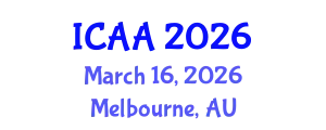 International Conference on Aeronautics and Aeroengineering (ICAA) March 16, 2026 - Melbourne, Australia