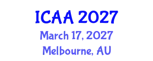 International Conference on Aeronautics and Aeroengineering (ICAA) March 17, 2027 - Melbourne, Australia