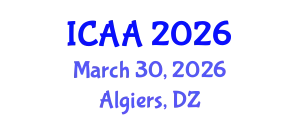 International Conference on Aeronautics and Aeroengineering (ICAA) March 30, 2026 - Algiers, Algeria