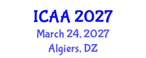 International Conference on Aeronautics and Aeroengineering (ICAA) March 24, 2027 - Algiers, Algeria