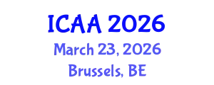 International Conference on Aeronautics and Aeroengineering (ICAA) March 23, 2026 - Brussels, Belgium