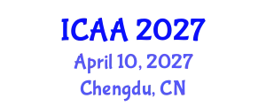 International Conference on Aeronautics and Aeroengineering (ICAA) April 10, 2027 - Chengdu, China