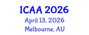 International Conference on Aeronautics and Aeroengineering (ICAA) April 13, 2026 - Melbourne, Australia