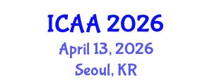 International Conference on Aeronautics and Aeroengineering (ICAA) April 13, 2026 - Seoul, Republic of Korea
