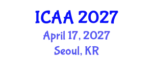 International Conference on Aeronautics and Aeroengineering (ICAA) April 17, 2027 - Seoul, Republic of Korea