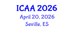 International Conference on Aeronautics and Aeroengineering (ICAA) April 20, 2026 - Seville, Spain
