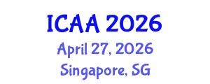 International Conference on Aeronautics and Aeroengineering (ICAA) April 27, 2026 - Singapore, Singapore