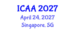 International Conference on Aeronautics and Aeroengineering (ICAA) April 24, 2027 - Singapore, Singapore