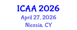 International Conference on Aeronautics and Aeroengineering (ICAA) April 27, 2026 - Nicosia, Cyprus
