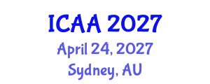 International Conference on Aeronautics and Aeroengineering (ICAA) April 24, 2027 - Sydney, Australia