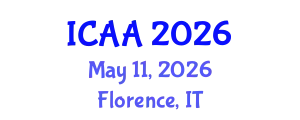 International Conference on Aeronautics and Aeroengineering (ICAA) May 11, 2026 - Florence, Italy