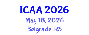 International Conference on Aeronautics and Aeroengineering (ICAA) May 18, 2026 - Belgrade, Serbia