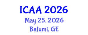 International Conference on Aeronautics and Aeroengineering (ICAA) May 25, 2026 - Batumi, Georgia