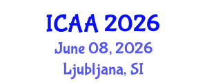International Conference on Aeronautics and Aeroengineering (ICAA) June 08, 2026 - Ljubljana, Slovenia