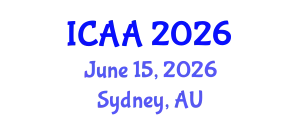 International Conference on Aeronautics and Aeroengineering (ICAA) June 15, 2026 - Sydney, Australia