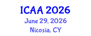 International Conference on Aeronautics and Aeroengineering (ICAA) June 29, 2026 - Nicosia, Cyprus