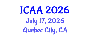 International Conference on Aeronautics and Aeroengineering (ICAA) July 17, 2026 - Quebec City, Canada