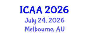 International Conference on Aeronautics and Aeroengineering (ICAA) July 24, 2026 - Melbourne, Australia