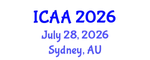 International Conference on Aeronautics and Aeroengineering (ICAA) July 28, 2026 - Sydney, Australia