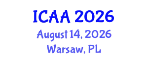 International Conference on Aeronautics and Aeroengineering (ICAA) August 14, 2026 - Warsaw, Poland