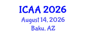 International Conference on Aeronautics and Aeroengineering (ICAA) August 14, 2026 - Baku, Azerbaijan