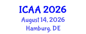 International Conference on Aeronautics and Aeroengineering (ICAA) August 14, 2026 - Hamburg, Germany