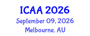 International Conference on Aeronautics and Aeroengineering (ICAA) September 09, 2026 - Melbourne, Australia