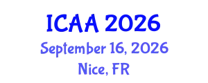 International Conference on Aeronautics and Aeroengineering (ICAA) September 16, 2026 - Nice, France