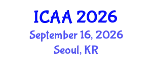 International Conference on Aeronautics and Aeroengineering (ICAA) September 16, 2026 - Seoul, Republic of Korea