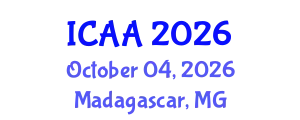 International Conference on Aeronautics and Aeroengineering (ICAA) October 04, 2026 - Madagascar, Madagascar