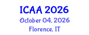 International Conference on Aeronautics and Aeroengineering (ICAA) October 04, 2026 - Florence, Italy