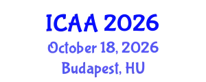 International Conference on Aeronautics and Aeroengineering (ICAA) October 18, 2026 - Budapest, Hungary