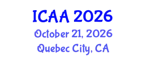International Conference on Aeronautics and Aeroengineering (ICAA) October 21, 2026 - Quebec City, Canada