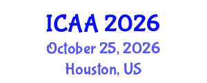 International Conference on Aeronautics and Aeroengineering (ICAA) October 25, 2026 - Houston, United States