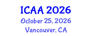International Conference on Aeronautics and Aeroengineering (ICAA) October 25, 2026 - Vancouver, Canada