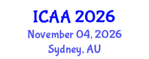 International Conference on Aeronautics and Aeroengineering (ICAA) November 04, 2026 - Sydney, Australia